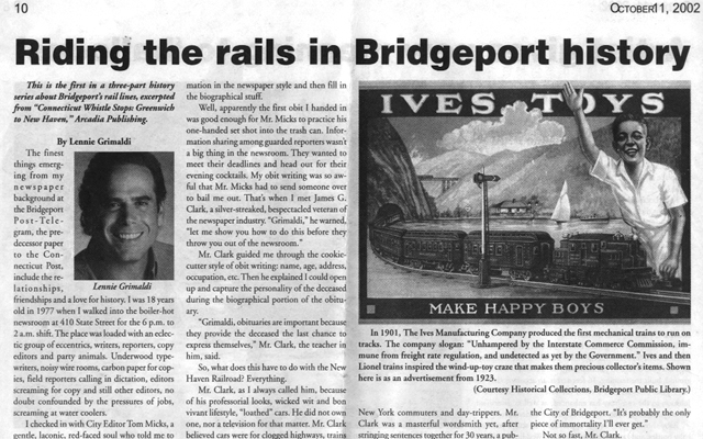 Riding the rails in Bridgeport history